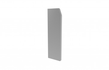 SB-A1 endcap right, Stainless steel look